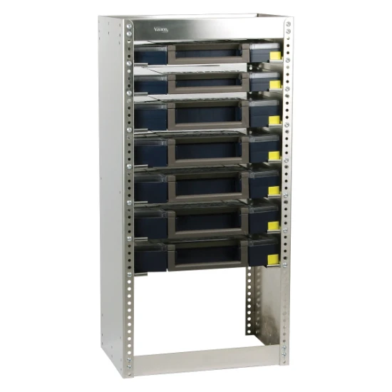 Raaco S217 Aluminium opbergrek - met 7 Boxxser  assortimentsdozen