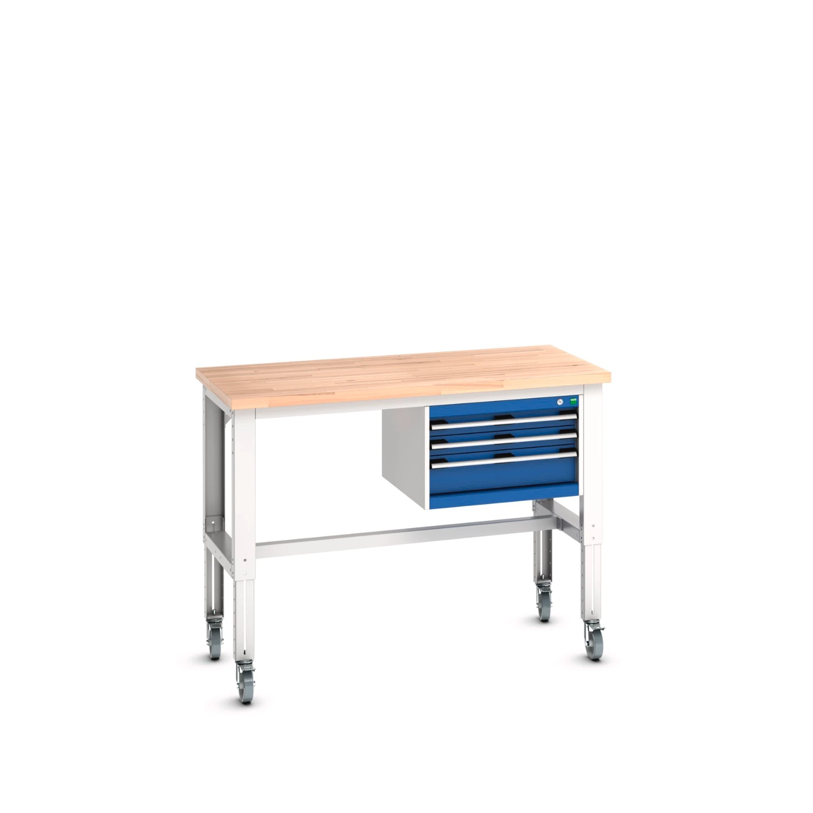 bott Cubio verrijdbare werkbank Hoogte 840-1140mm RAL 5010