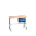 bott Cubio verrijdbare werkbank Hoogte 840-1140mm RAL 5010