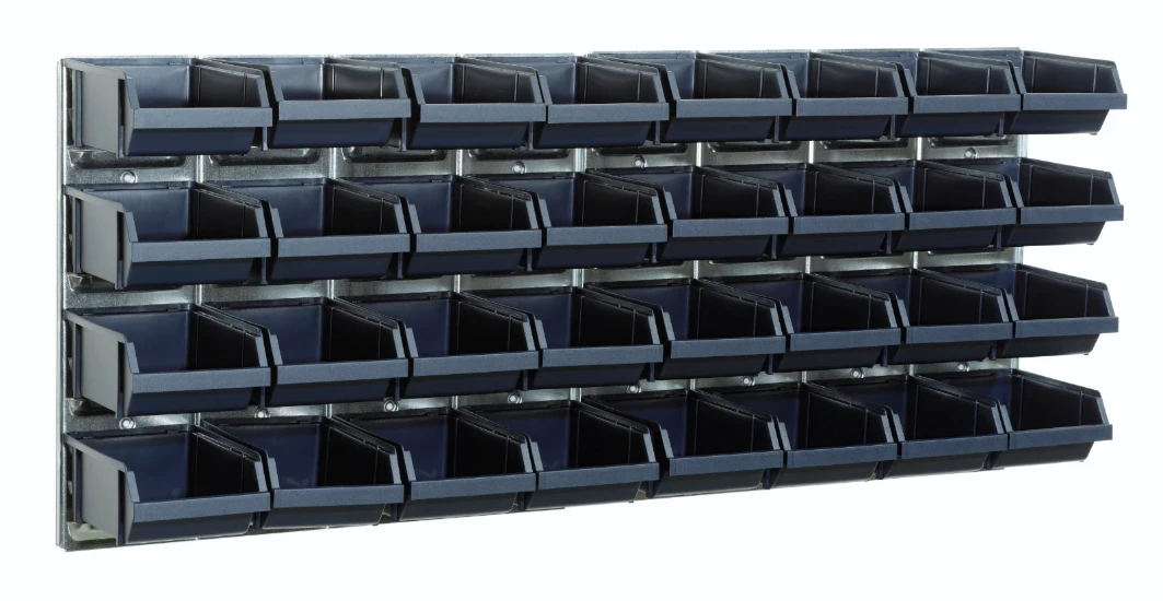 Raaco Wandpanelen voor magazijnbakken - met 32 bakjes
