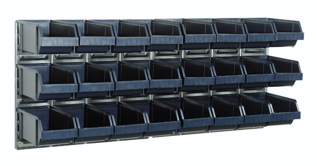 Raaco Wandpanelen voor magazijnbakken - met 24 bakjes