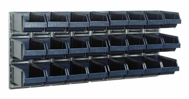 Raaco Wandpanelen voor magazijnbakken - met 24 bakjes