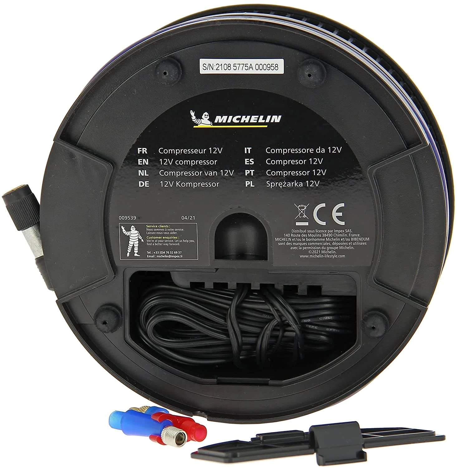 Michelin Compressor met Geïntegreerde Manometer - 12V / 7bar
