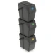 Keden Afvalscheidingsbakken - 3x25L - grijs
