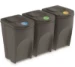 Keden Afvalscheidingsbakken - 3x35L - grijs