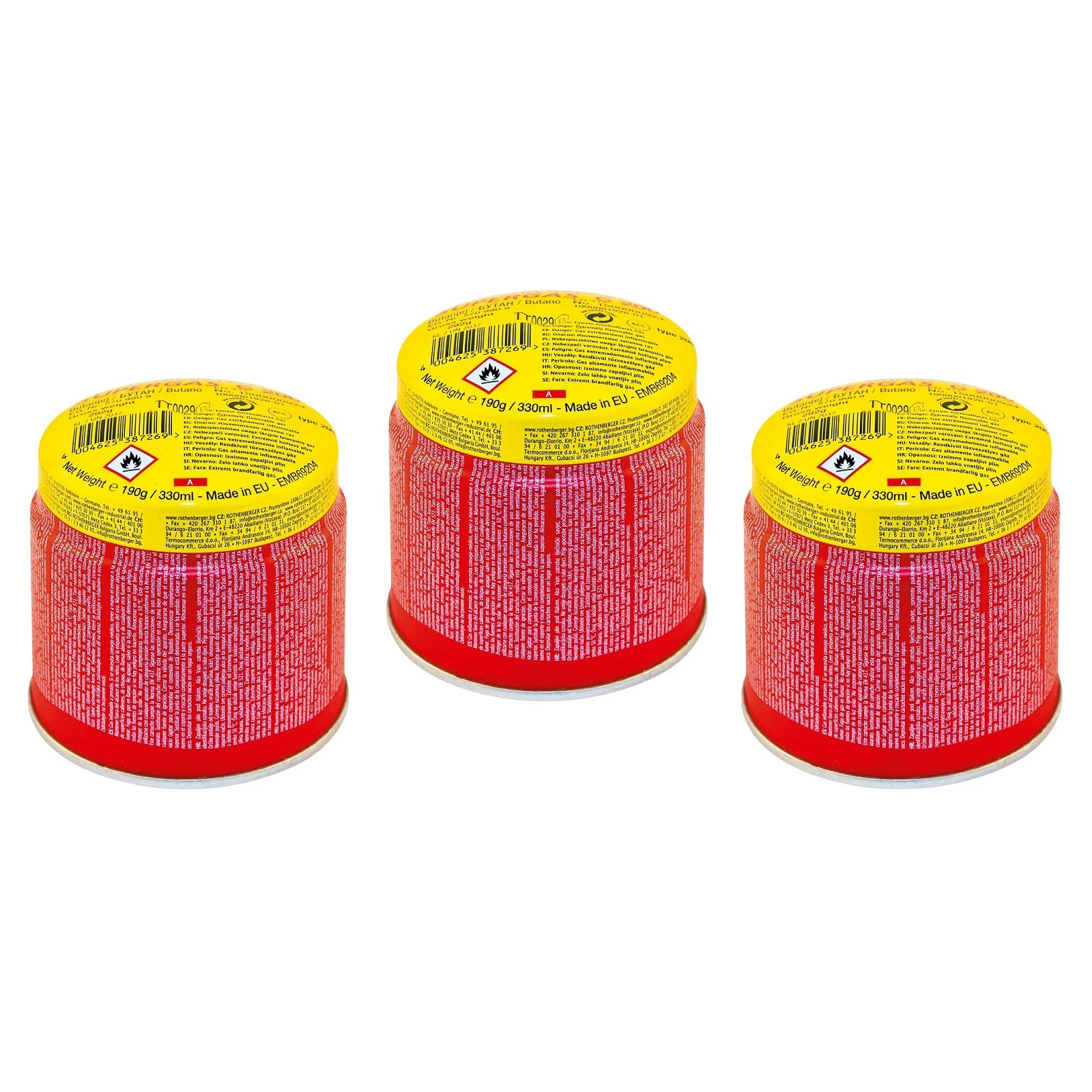 Rothenberger Gascartridge C200 met ILL-systeem 3-pack