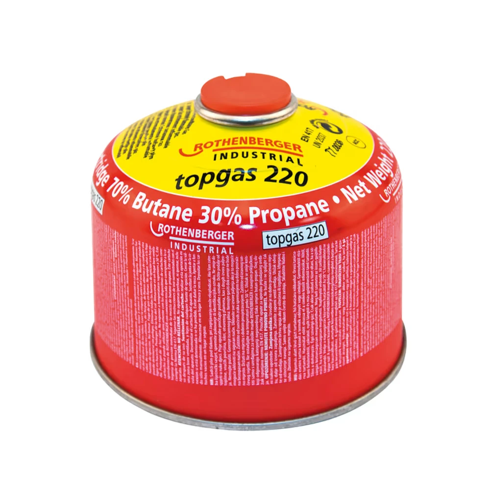 Rothenberger Gascartridge Topgas 220 7/16" EU (370ml)