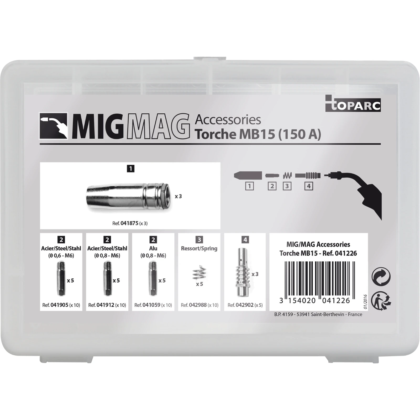 GYS Toebehorenset MB15 MIG/MAG toorts 150A
