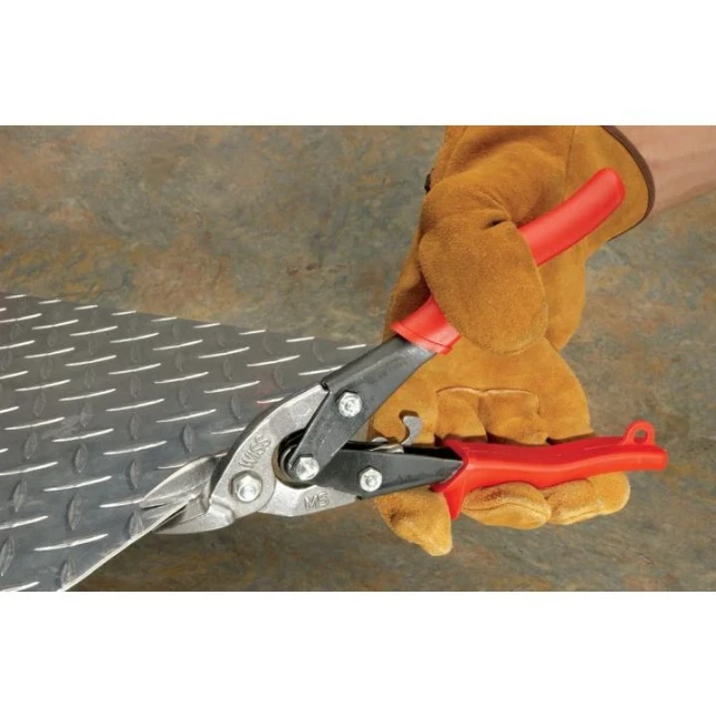Wiss Metaalschaar,midden knippend, rood, 233mm
