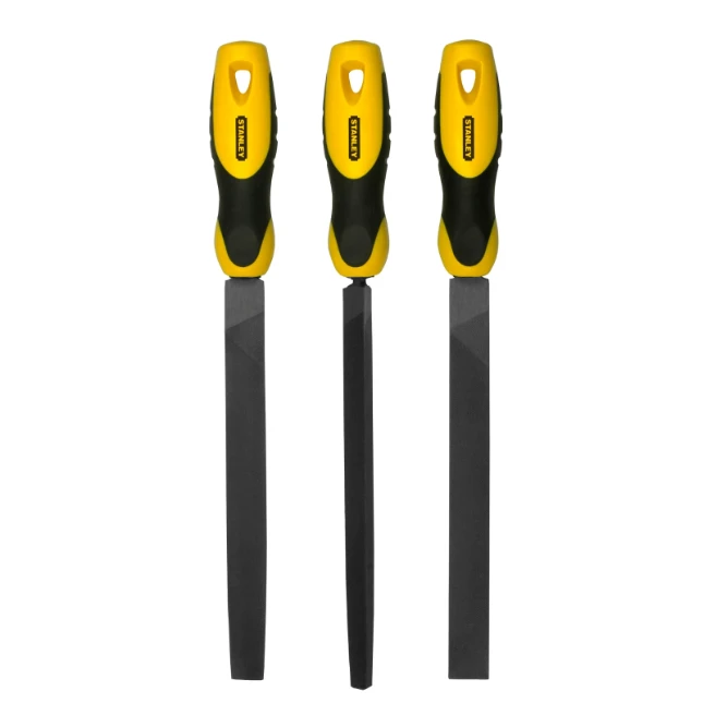 Stanley Vijlenset Halfzoet 200 mm (3-delig)