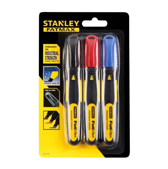 Stanley FatMax Markeerstift Rood/Zwart/Blauw