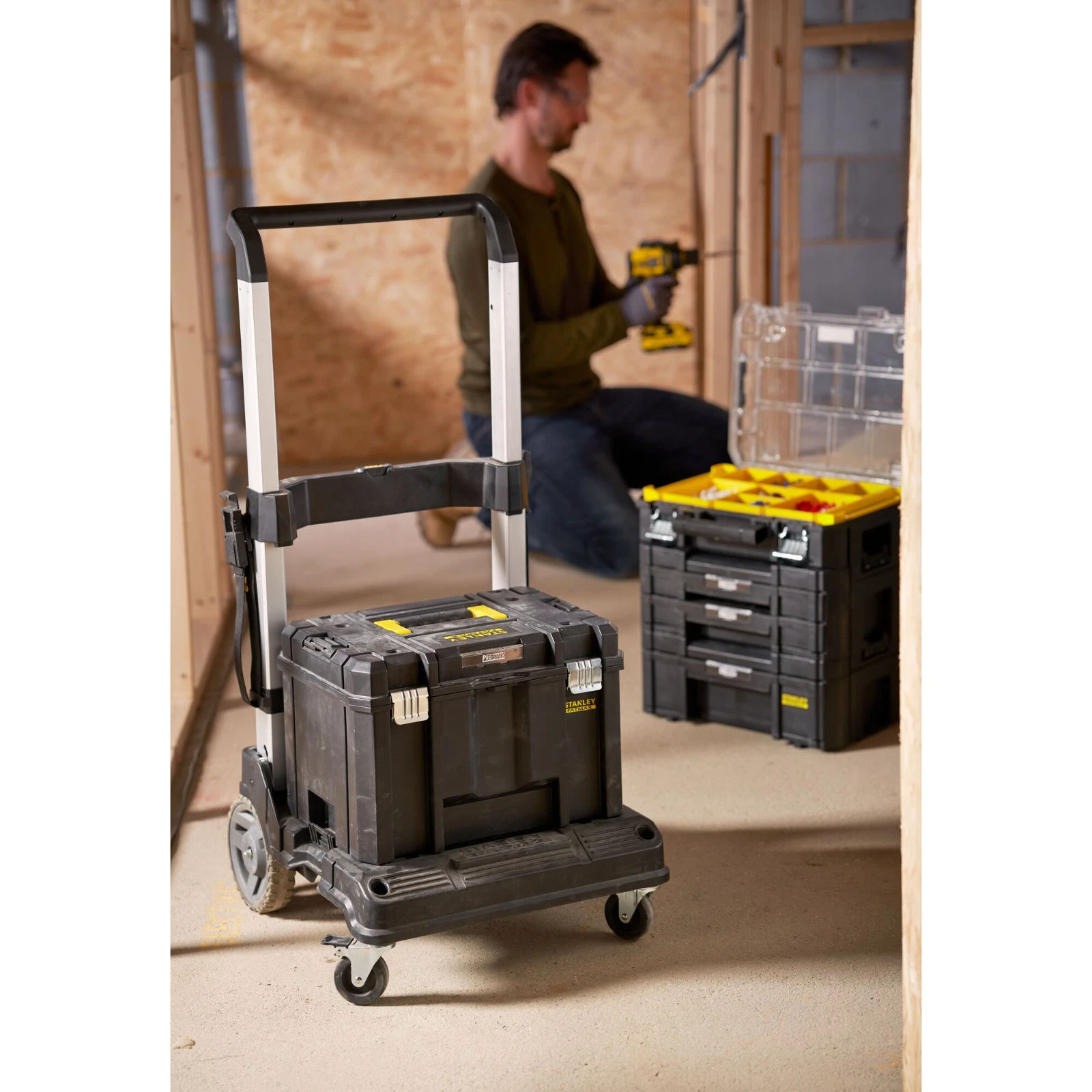 Stanley FatMax Wagen Pro-stack met Telescopische Trolley