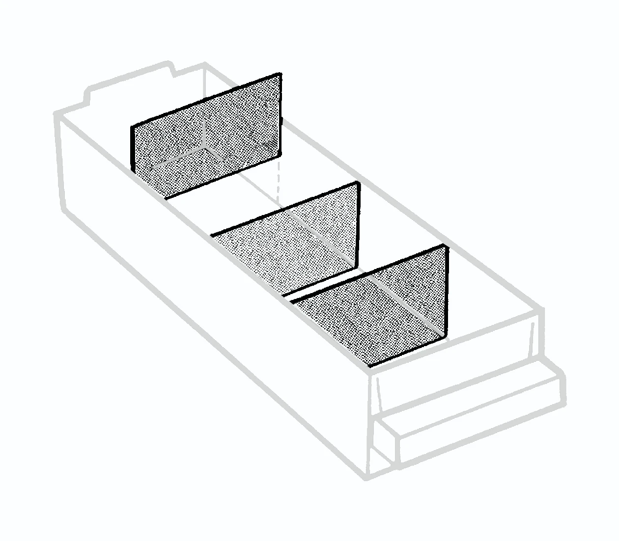 Raaco Ladekast Tussenschotjes 250-01 (36 stuks)