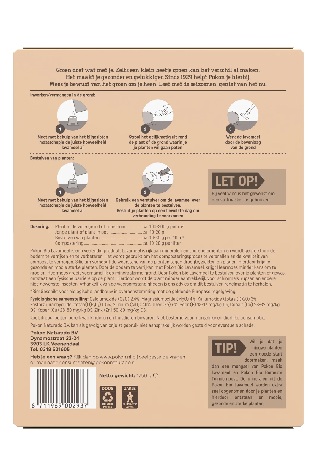 Pokon Bio Lavameel 1,75kg