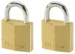 MasterLock Hangslot 30mm goud - massief messing (2 stuks)