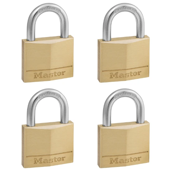 MasterLock Hangslot 40mm goud - beugellengte 22mm (4 stuks)