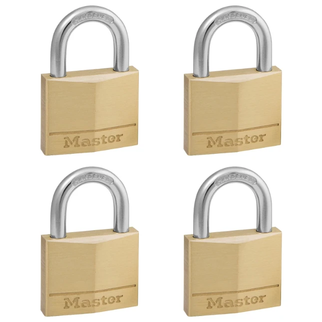 MasterLock Hangslot 40mm goud - beugellengte 22mm (4 stuks)