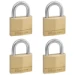 MasterLock Hangslot 40mm goud - beugellengte 22mm (4 stuks)