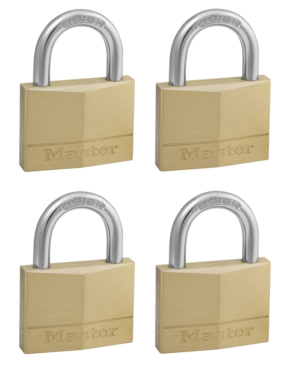 MasterLock Hangslot 50mm goud - beugellengte 25mm (4 stuks)