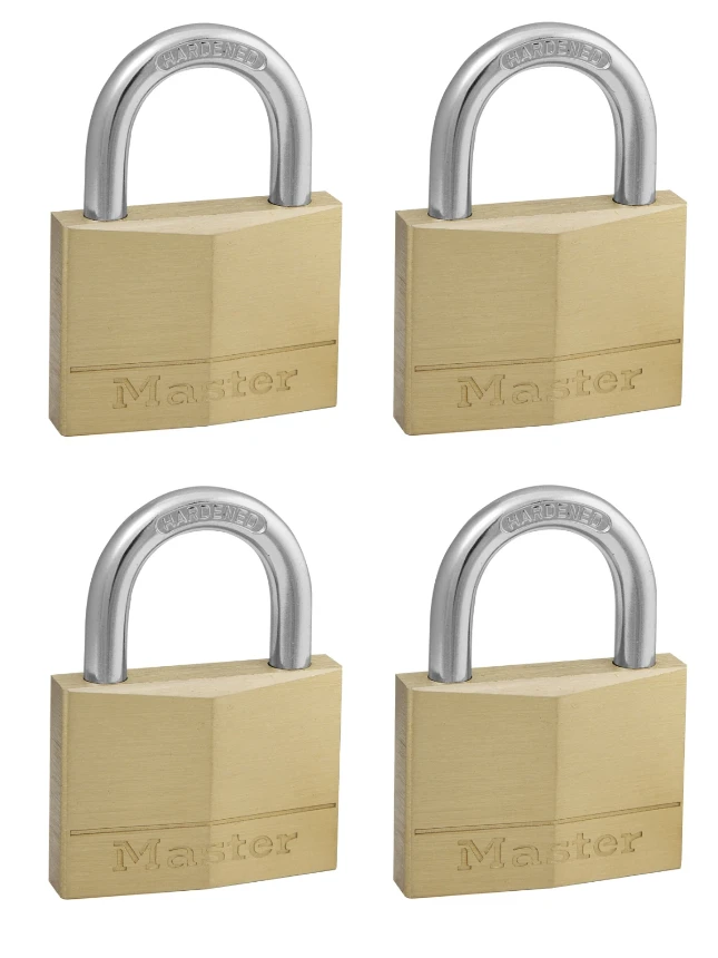 MasterLock Hangslot 50mm goud - beugellengte 25mm (4 stuks)