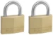 MasterLock Hangslot 50mm goud - beugellengte 25mm (2 stuks)