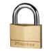 MasterLock Hangslot 70mm goud - massief koper