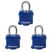 MasterLock Hangslot 40mm blauw - gelamineerd staal (3 stuks)
