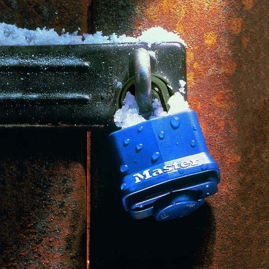 MasterLock Hangslot 40mm blauw - gelamineerd staal (3 stuks)