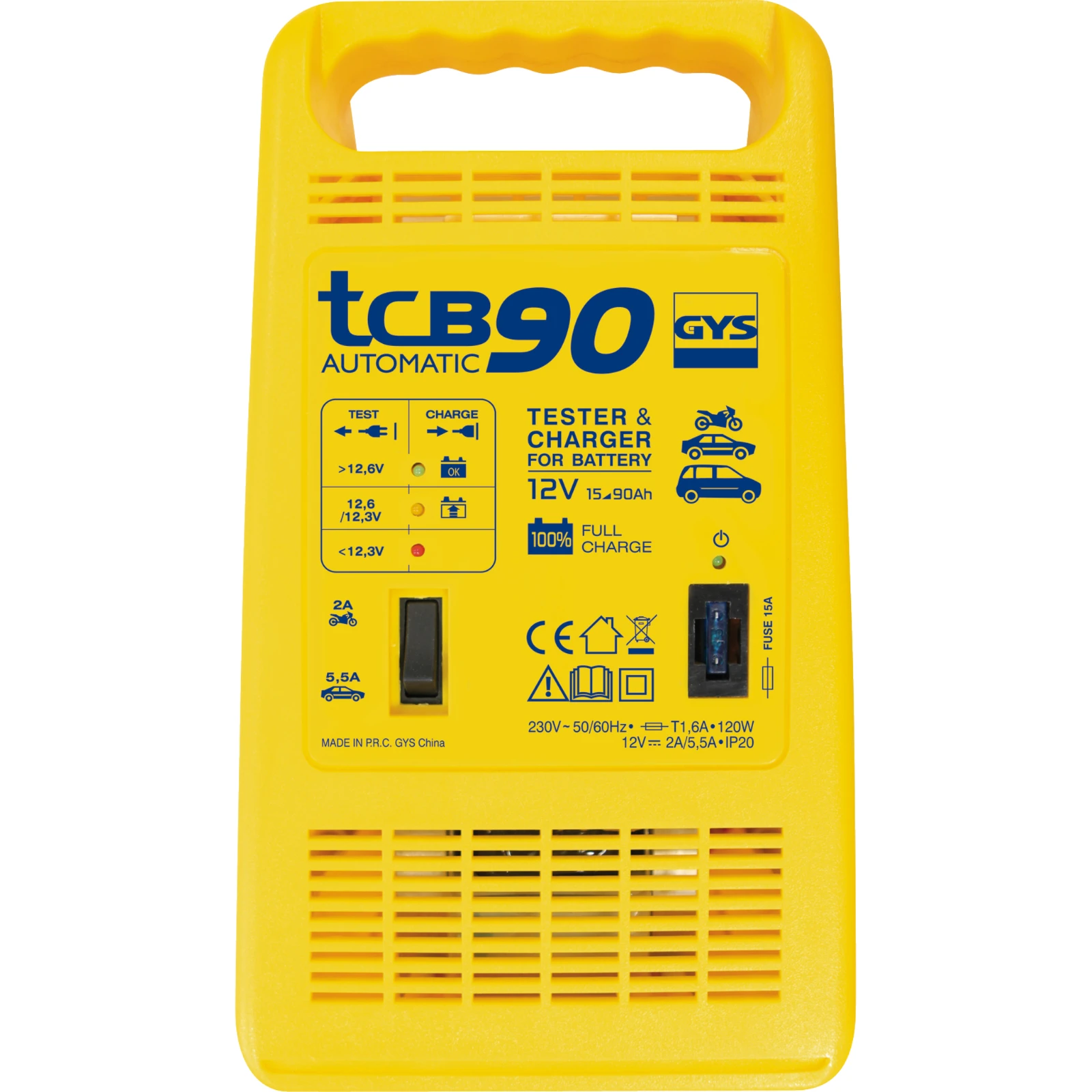 GYS Acculader TCB 90 Automatic 12V 15-90Ah