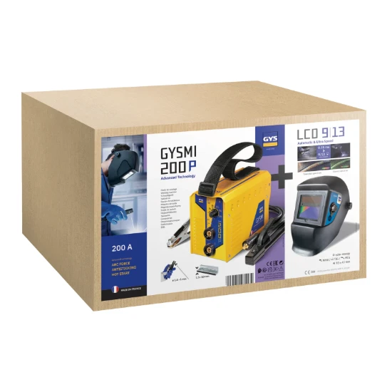 GYS Lasinverter GYSMI 200P & Lashelm LCD Techno 9/13