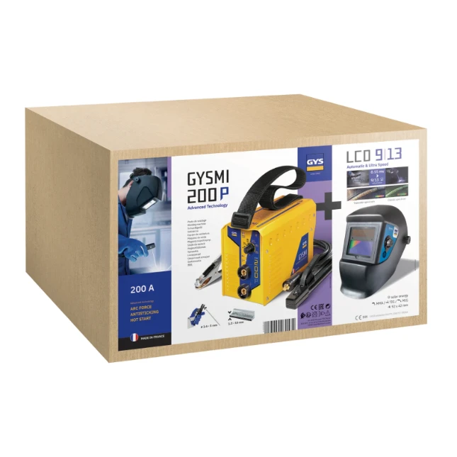 GYS Lasinverter GYSMI 200P & Lashelm LCD Techno 9/13