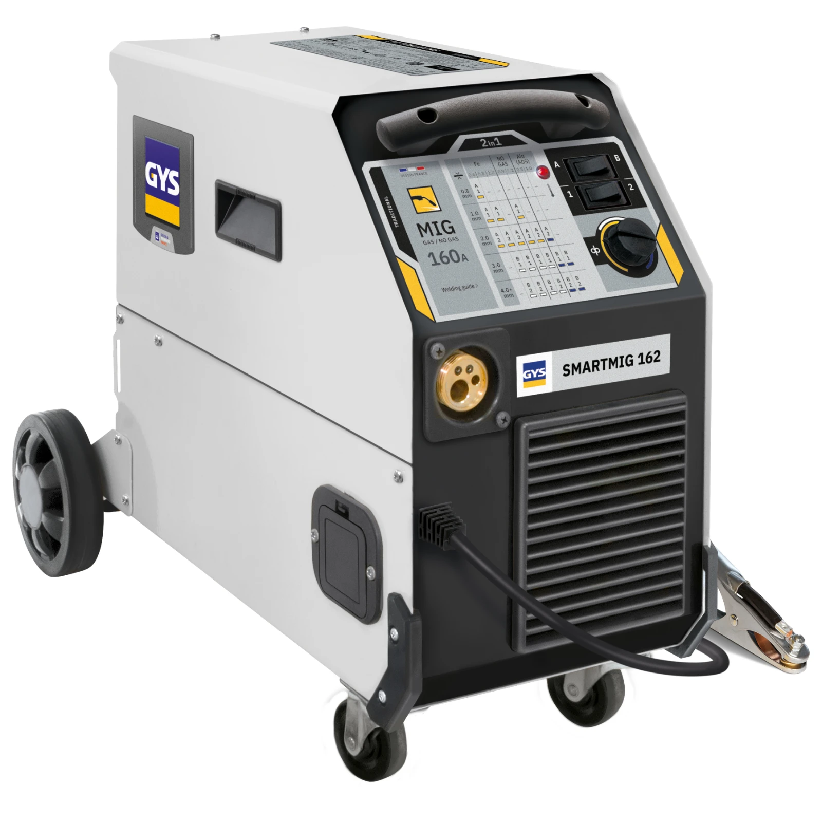 GYS Lasinverter SMARTMIG 162 MIG/MAG - inclusief accessoires