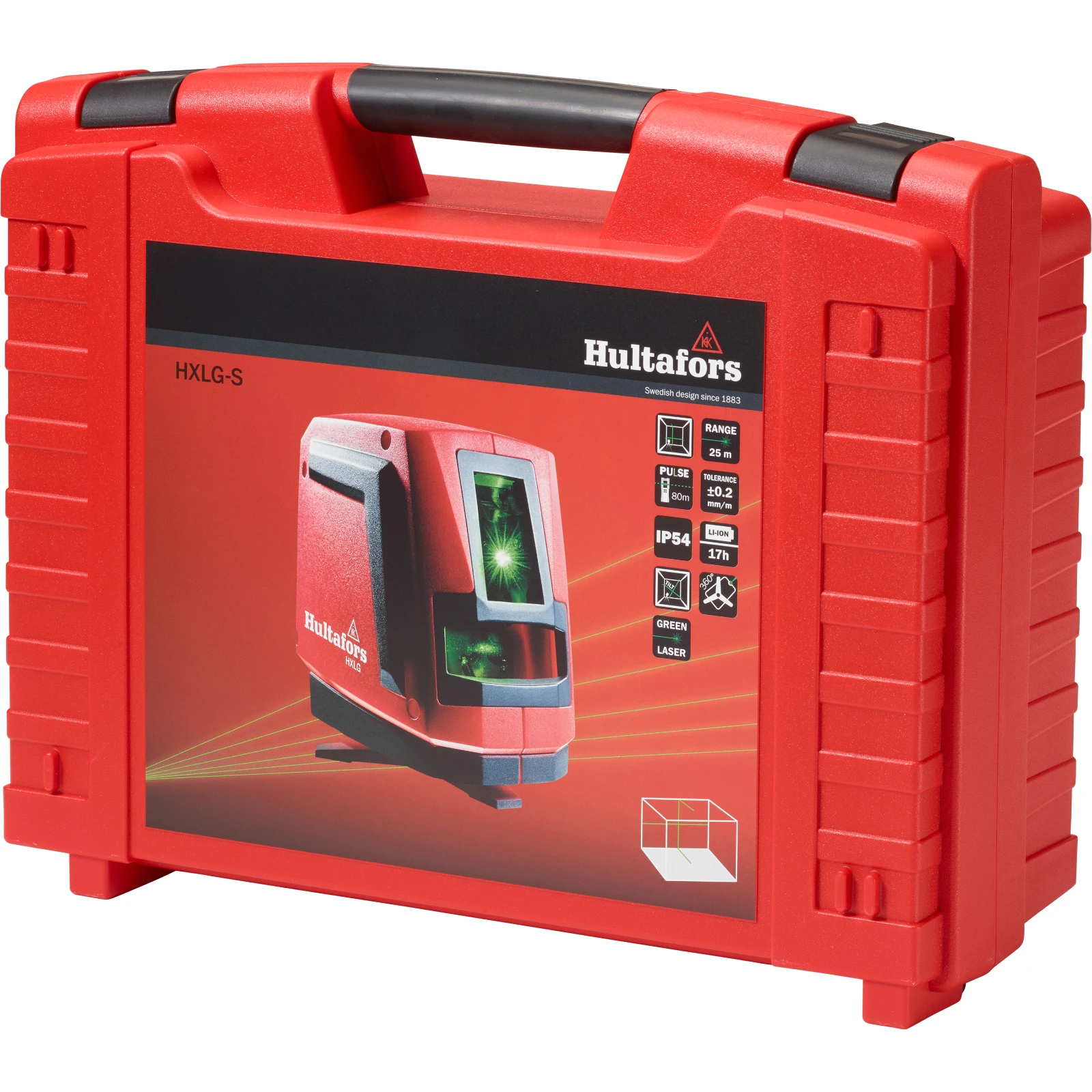 Hultafors Kruislijnlaser groen (kofferset)