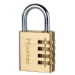 MasterLock Hangslot met cijfercombinatie 40 mm messing