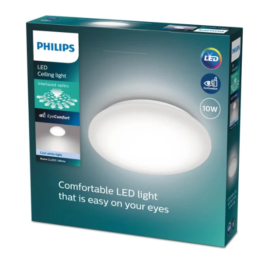Philips LED-Plafondlamp Moire CL200 10W 40K O240 mm wit