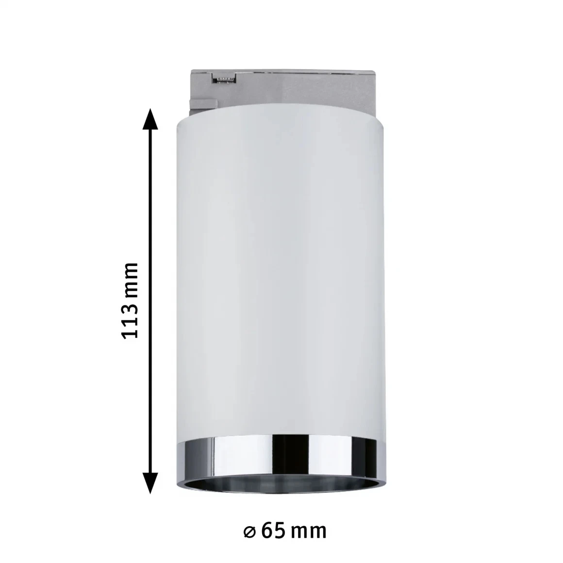 Paulmann URail LED-spot Tube 10W GU10 wit/chroom mat