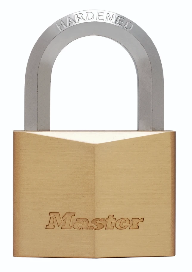 MasterLock Hangslot 40mm goud - 6-kant beugel 23mm