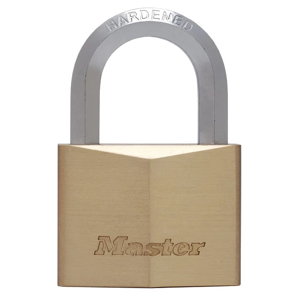 MasterLock Hangslot 60mm goud - 6-kant beugel 35mm