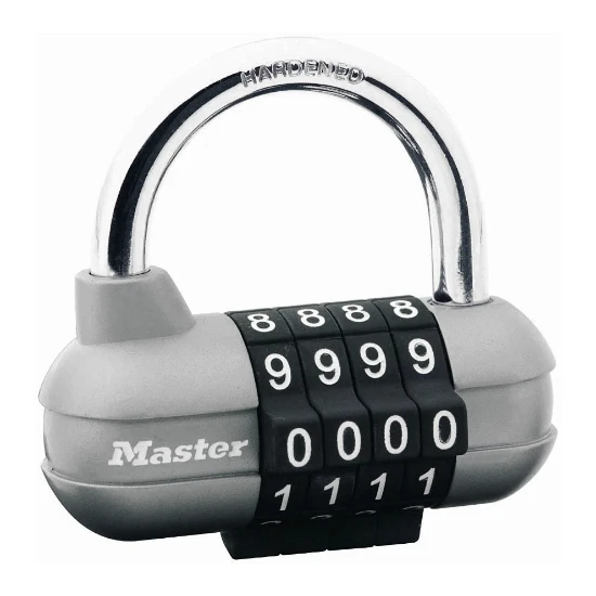 MasterLock Hangslot Pro Sport 4-cijferslot grijs