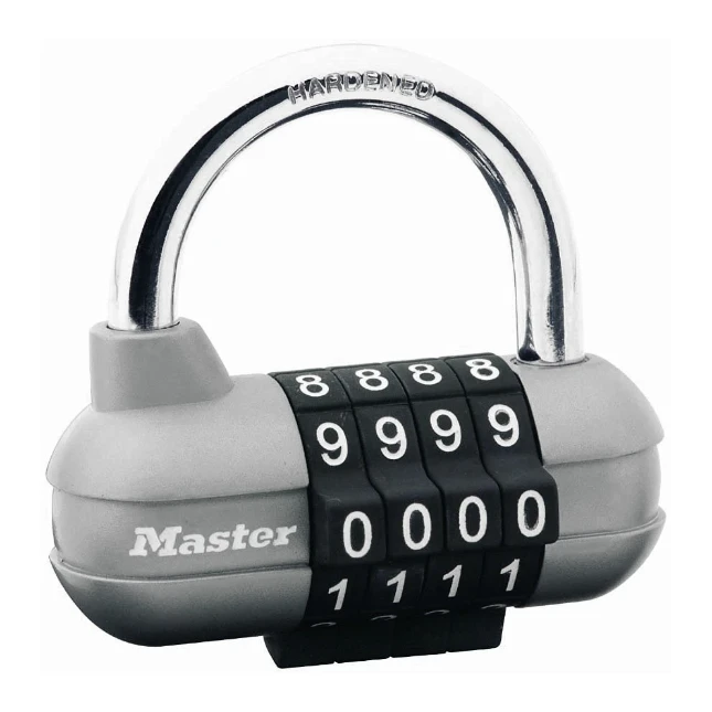 MasterLock Hangslot Pro Sport 4-cijferslot grijs