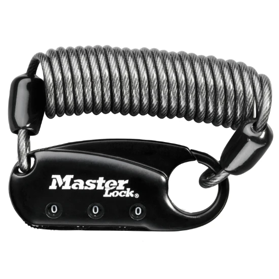 MasterLock Rugzakslot met cijfercombinatie en kabel