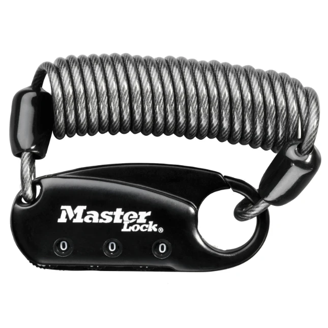 MasterLock Rugzakslot met cijfercombinatie en kabel