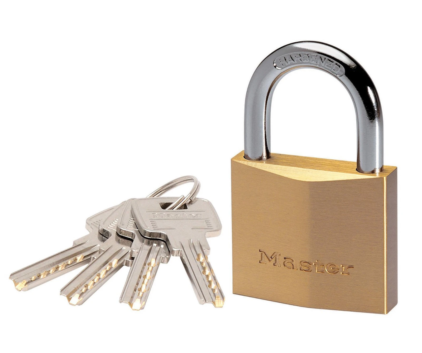 MasterLock Hangslot 40mm - beugellengte 24mm/O6mm messing
