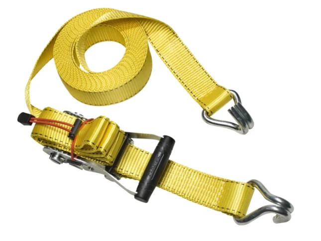 MasterLock Spanband met J-haak geel 8,25m x 50 mm