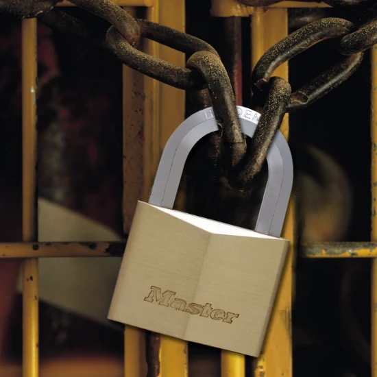 MasterLock Hangslot 40mm goud - 6-kant beugel 23mm
