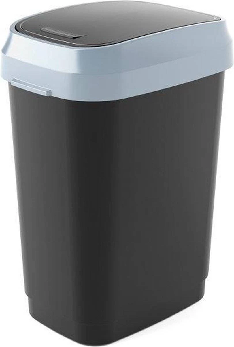 Kis Dual Swing Prullenbak - 25L - zwart