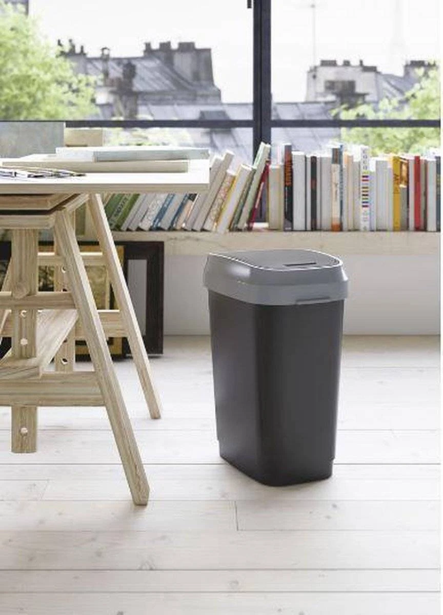 Kis Dual Swing Prullenbak - 25L - zwart