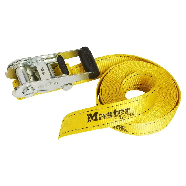 MasterLock Spanband met klem geel 6m x 35 mm