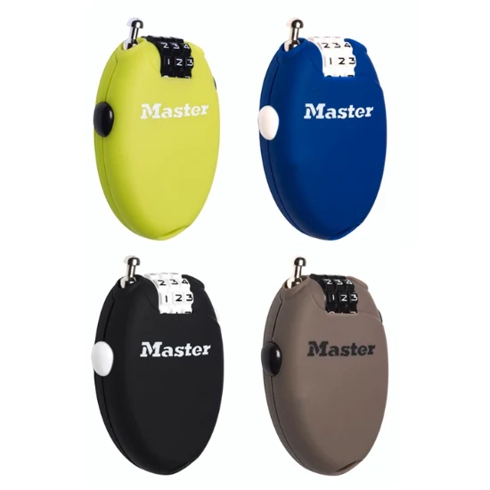 MasterLock Hangslot met cijferslot en oprolbare kabel 70cm