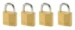 MasterLock Hangslot 30mm goud - massief messing (4 stuks)